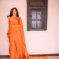 Tangerine Silk Saree