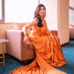 Tangerine Silk Saree